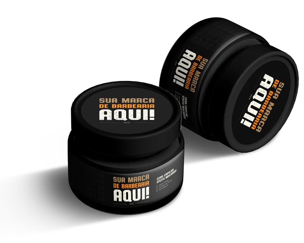 Cera capilar para barbearia com marca própria — Crystalise