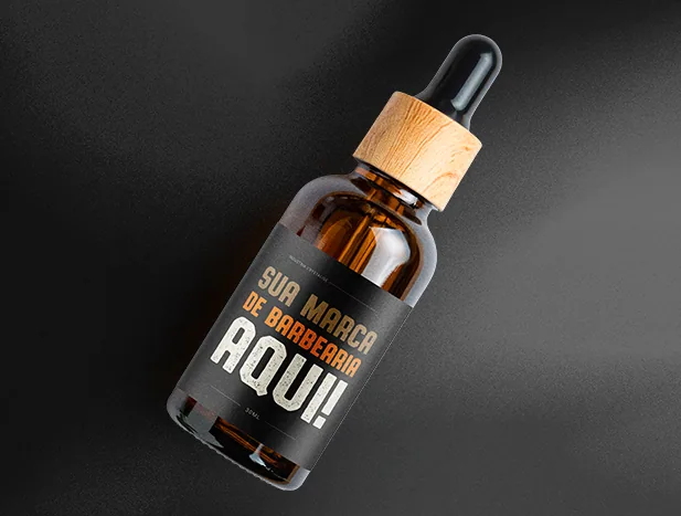 Óleo de barba para barbearia com marca própria — Crystalise